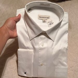 Pronto Uomo Classic White Dress Shirt